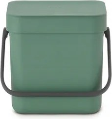 Szemeteskosár 3 L Zöld Brabantia Sort &amp; Go