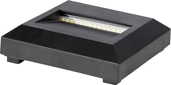 LED kültéri lépcsővilágítás LED/2W/230V IP65 3000K fekete