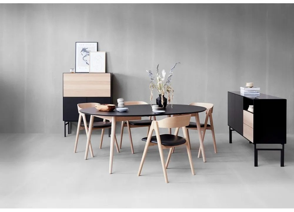 Kerek bővíthető étkezőasztal ø 135 cm Meza – Hammel Furniture