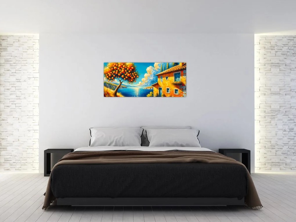 Kép - Ház narancsokkal II. (120x50 cm)