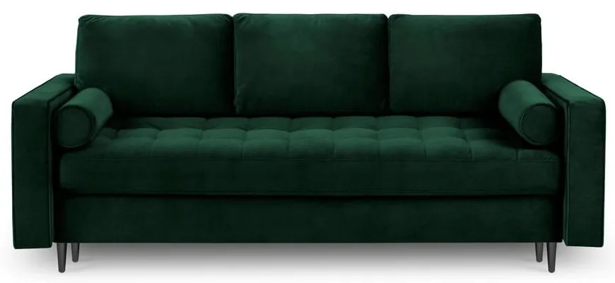 Santo zöld kinyitható bársonykanapé - Milo Casa