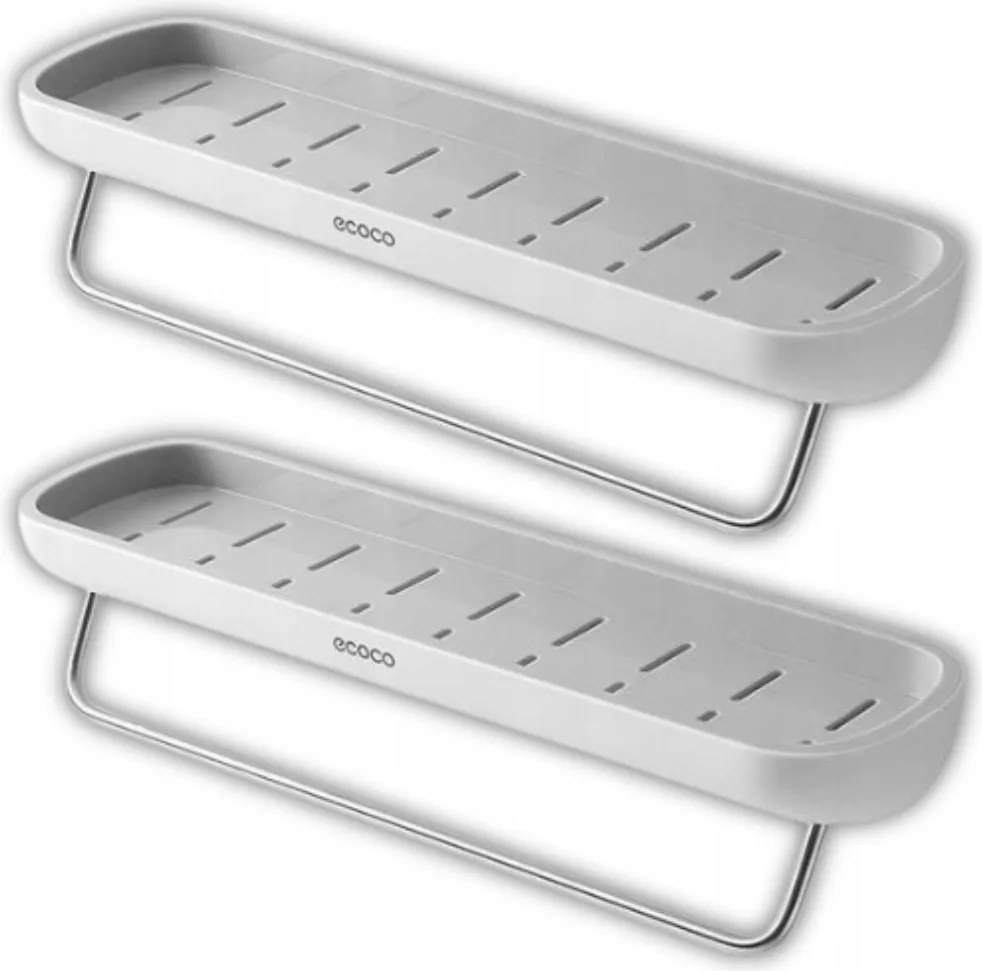 Fürdőszobai Polc Akasztós Zuhany Öntapadós 2X Szett