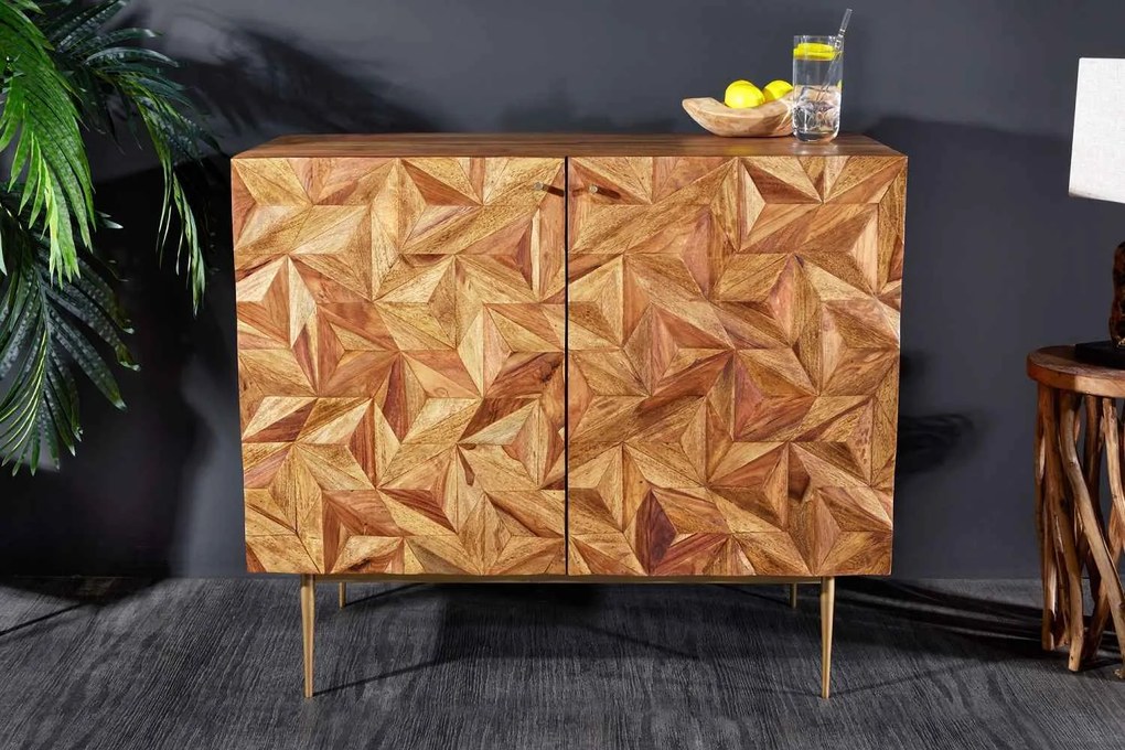 Design bárszekrény Lassie 90 cm Sheesham