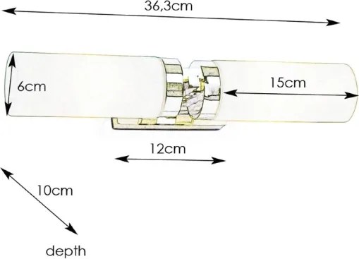 Markslöjd 234844, 450712 - Fürdőszobai lámpa STELLA 2xE14/40W/230V IP44