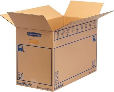 Költöztető doboz, 44x32,5X70 cm, FELLOWES SmoothMove™ Everyday, nagy (IFW62084)