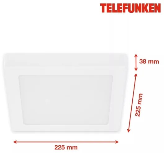 Telefunken 309706TF - LED RGB Dimmelhető mennyezeti lámpa LED/23W/230V 2700-6500K fehér