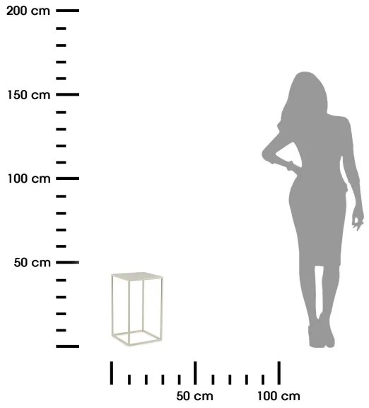 Virágállvány 40x24 cm krémes