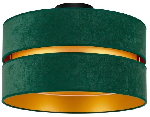 Duolla - Mennyezeti lámpa DUO 1xE27/40W/230V átm. 40 cm zöld/arany