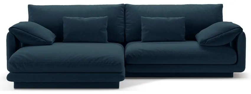 Sötétkék sarokkanapé (bal oldali) Torino – Micadoni Home