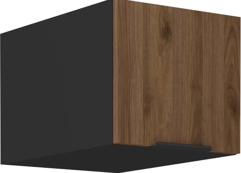 Felső szekrény, okapi dió/fekete, MENZO 40 NAGU-36 1F