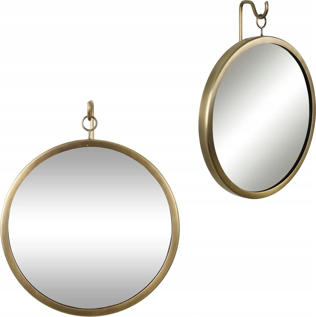 Fürdőszobai Tükör Kerek Arany Lógó fém nappali szőnyeg akasztó