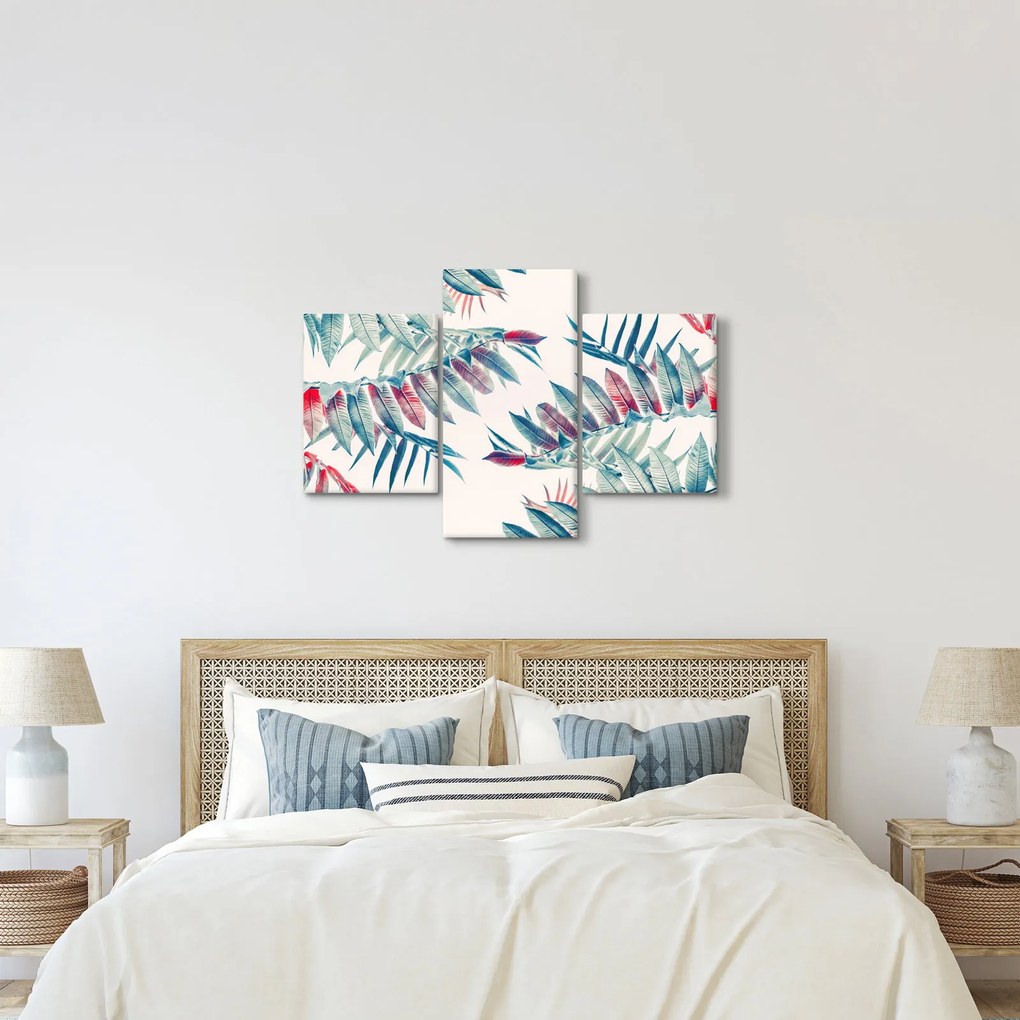 Kép - Trópusi levelek (90x60 cm)