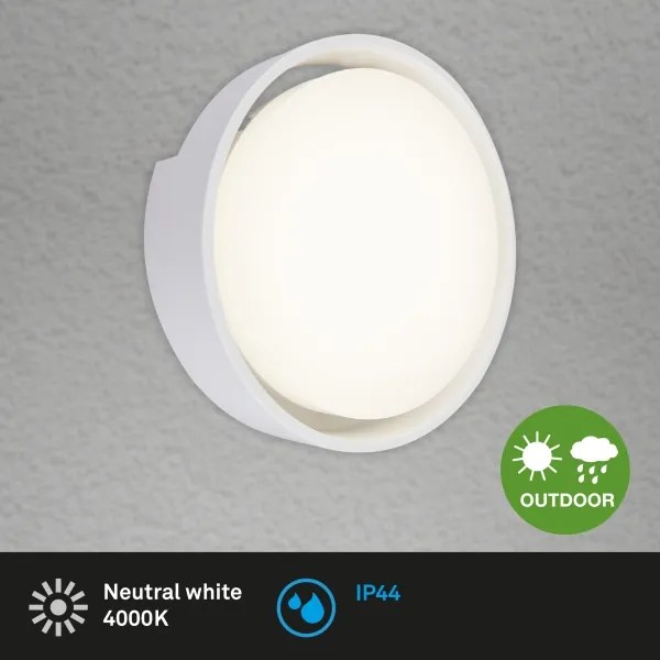 Briloner 3019-016 - LED Kültéri fali lámpa GENUA LED/18W/230V IP44 fehér