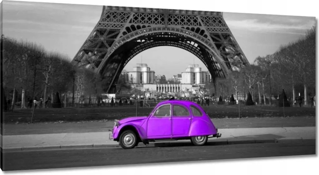 Vászonkép 115x55 Lila Citroen torony