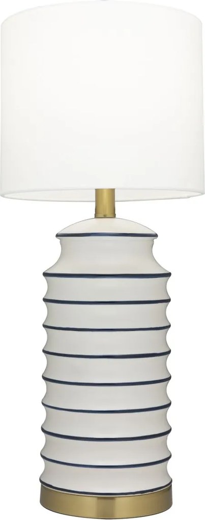 Cosmolight modern asztali lámpa coastal fehér sárgaréz cost01026br-wh