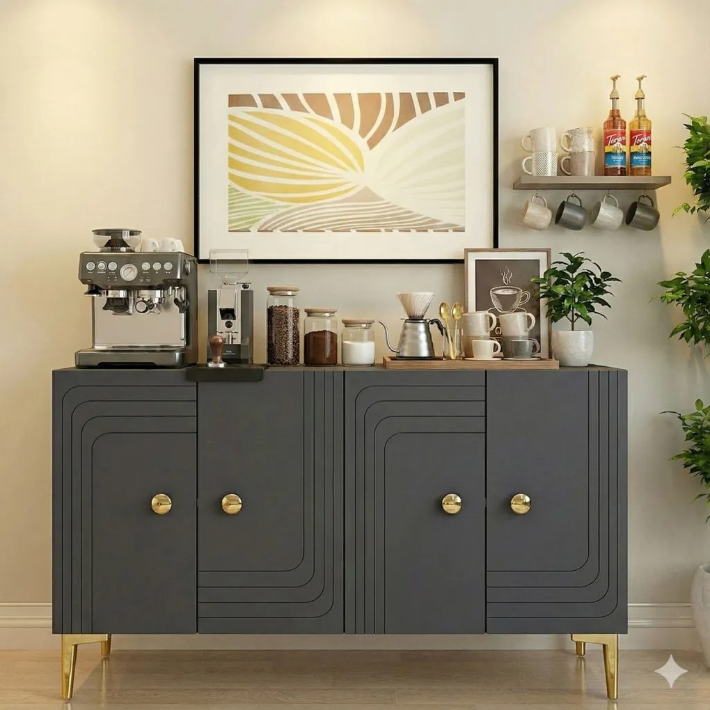 Lessi 120 - Anthracite, Gold