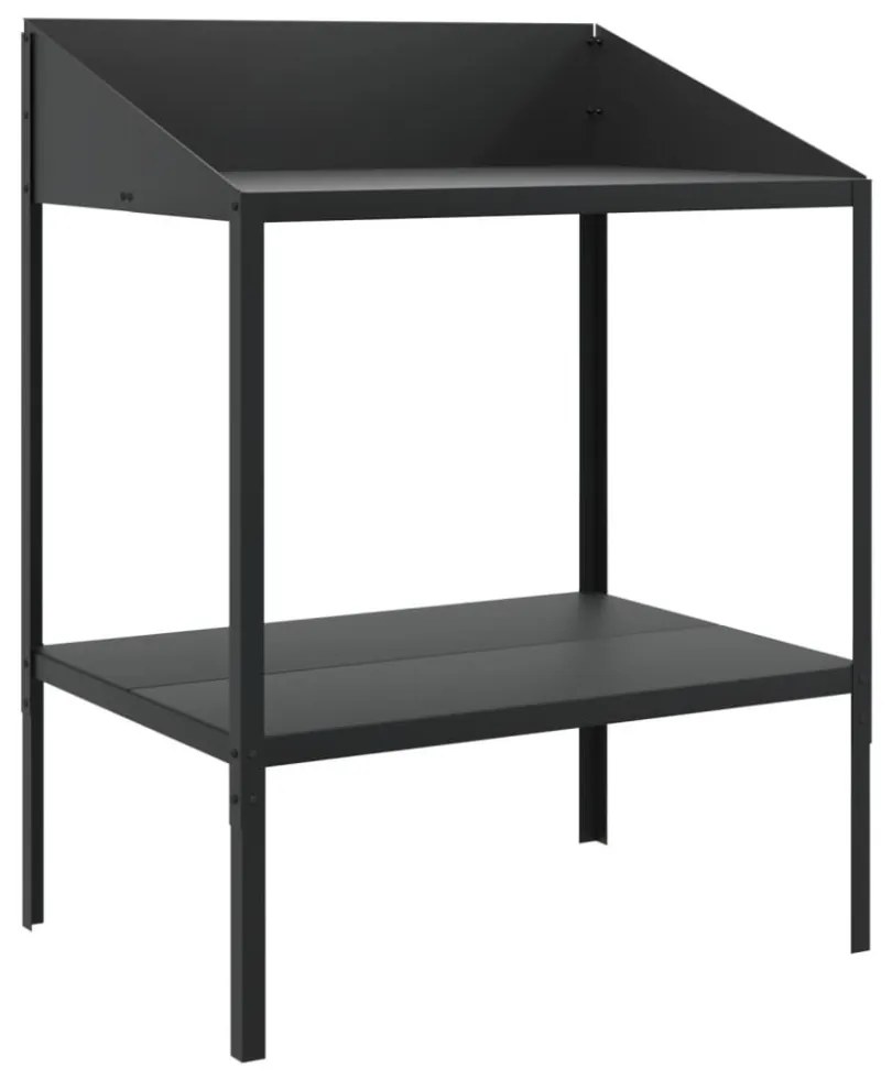 antracitszürke horganyzott acél növényállvány 75,5x54,5x100 cm