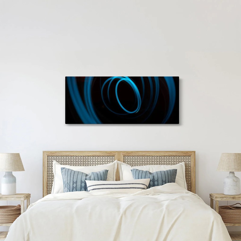 Kék vonal képe (120x50 cm)