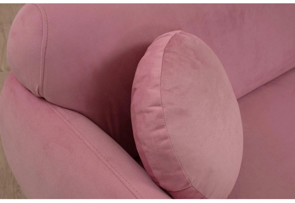 Háromszemélyes kanapé Edoletta (rózsaszín). Akció -26%. 1106680