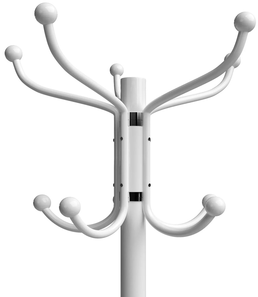 Casaria® Állvány ruhaakasztó - fehér 173cm