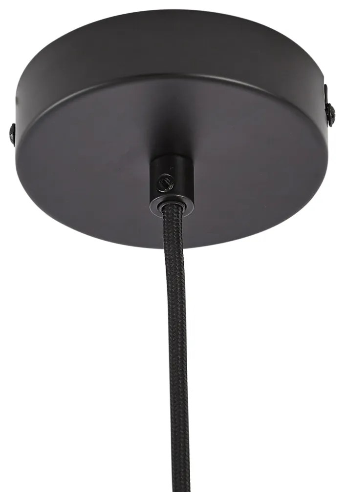 Retro függőlámpa arany színben, zöld üveggel - Jina