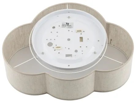 Brilagi - Gyermek mennyezeti lámpa NIMBUS MINI LINEN 2xE27/15W/230V 31x43 bézs