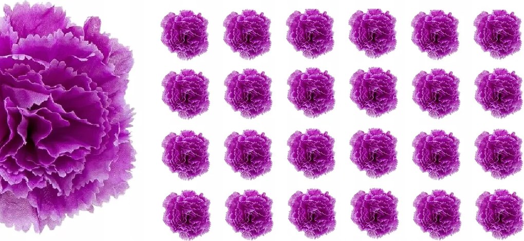 24x Virág Mesterséges Szegfű Termék nád kompozíció Mesterséges szegfű