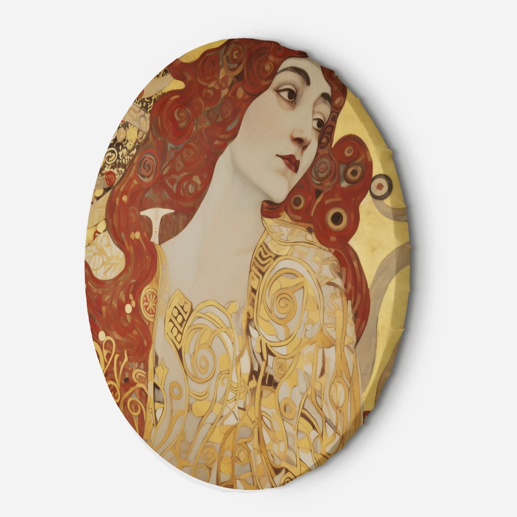 Gario Kerek vászonkép Hosszú hajú nõ - Gustav Klimt, reprodukció Méret: 40 x 40 cm