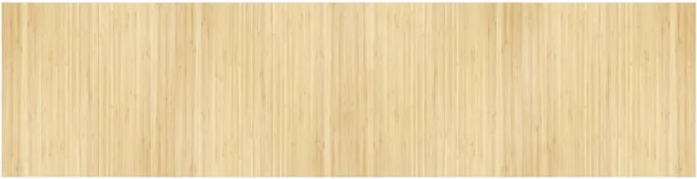 vidaXL négyszögletű világos természetes bambusz szőnyeg 100 x 400 cm