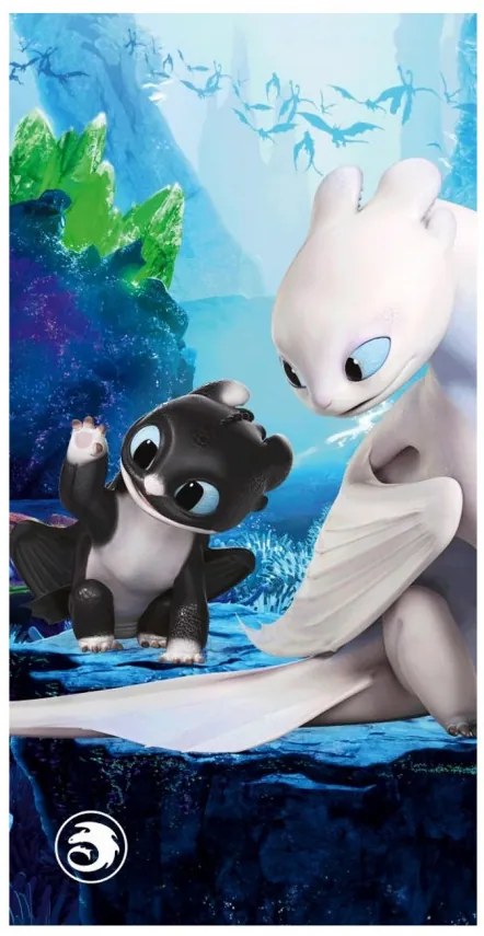 Így neveld a sárkányodat Little Kin fürdőlepedő, strand törölköző 70x140cm