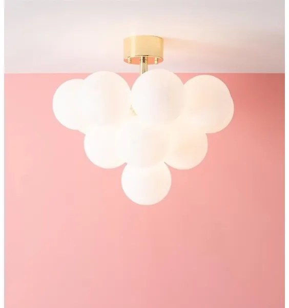 Markslöjd 107912 - felületre szerelt csillár MERLOT 13xG9/20W/230V, átm. 56 cm, fehér/arany