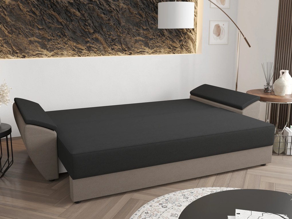 Kétszemélyes kanapé Radiant (fekete). 1056832