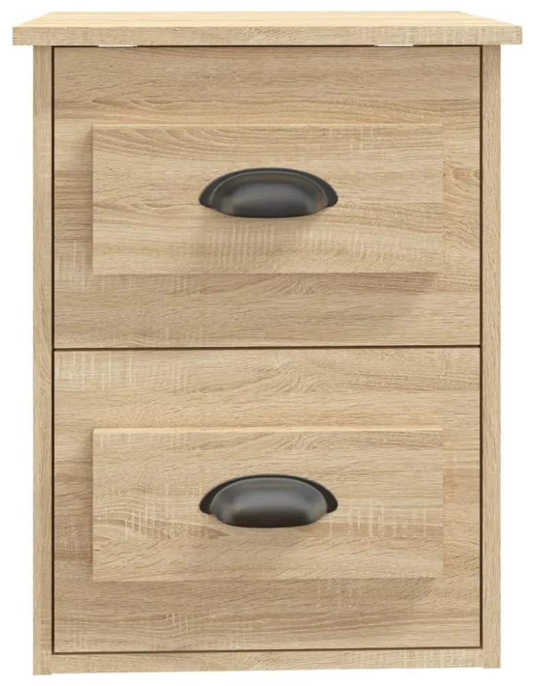 2 db sonoma tölgy falra szerelhető éjjeliszekrény 41,5x36x53 cm