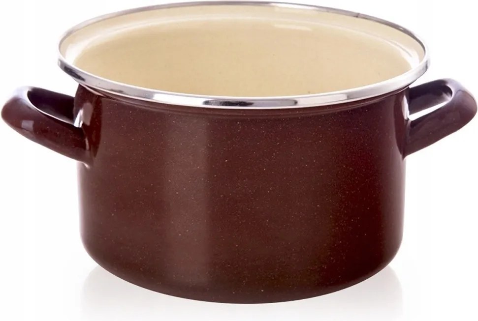 Zománcozott fazék 2 L Orion Brown Retro 18 cm Indukciós Mosogatógép