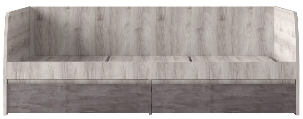 Egyszemélyes ágy 90 cm Jolene 2S (nairobi gesztenye + onyx) (ágyráccsal). 1052981