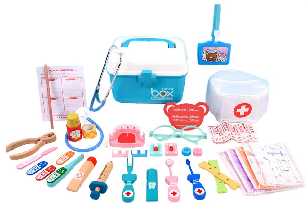 Fogorvosi fajáték 38 kiegészítővel kék