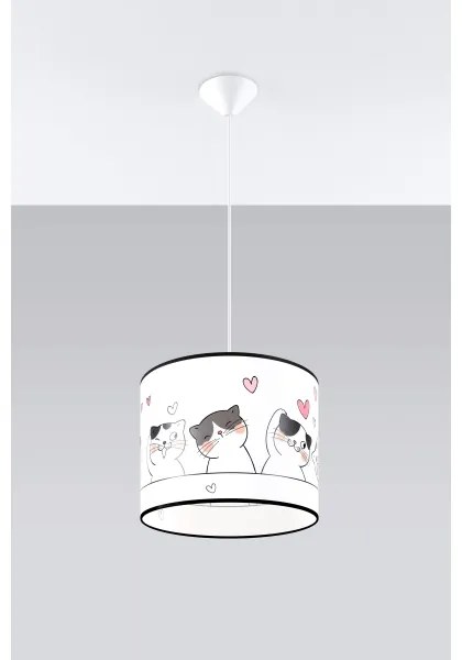 Sollux SL.1418 - Gyerek csillár zsinóron CAT 1xE27/15W/230V átm. 30 cm