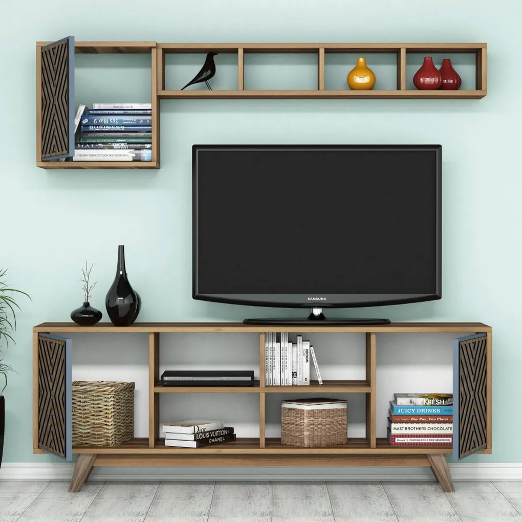 Inci - Walnut, Blue