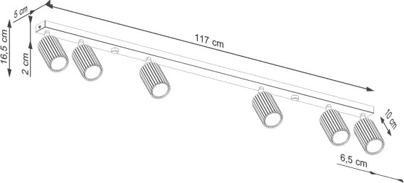 Brilagi - LED spotlámpa CRESTO 6xGU10/10W/230V zöld