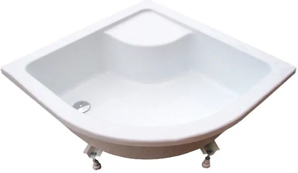 Ravak A217001020 - SABINA negyedköríves zuhanytálca 90x90 cm fehér