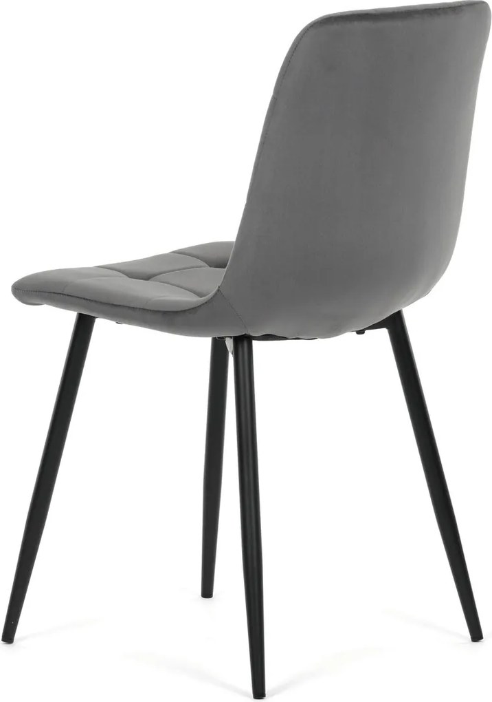 CT-V5081 GREY4 szürke bársony étkezőszék