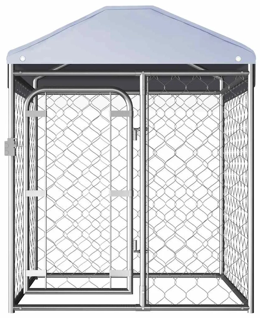 vidaXL kültéri kutyakennel tetővel 100 x 100 x 125 cm