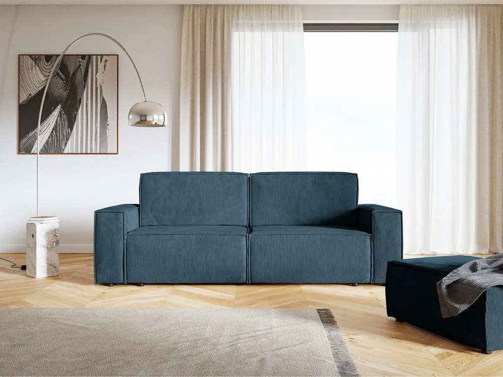 Háromszemélyes kanapé Copenhagen  (tengeri + fekete). 1098885