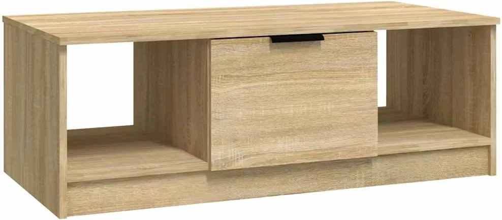 vidaXL sonoma tölgy színű szerelt fa dohányzóasztal 102 x 50 x 36 cm