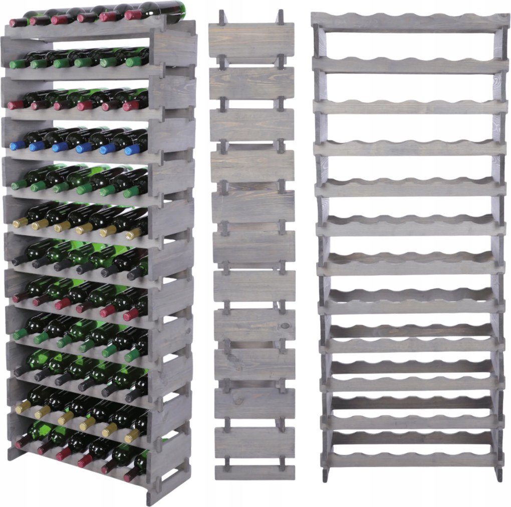 Bortartó állvány moduláris palacktartó 12x6 építs, mint az impregnáló kockák