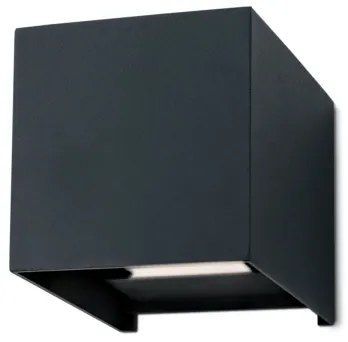 Orion AL 11-1192 - CUBE 2xLED/3W/230V IP54 kültéri fali lámpa, antracit