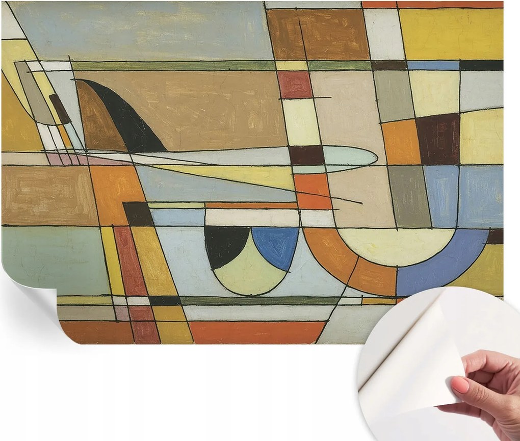 Öntapadós fotótapéta Egyszerű összeszerelés Geometrikus harmónia 152x104 cm