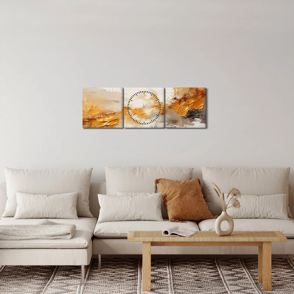 Kép - Arany textúra (órával) (90x30 cm)