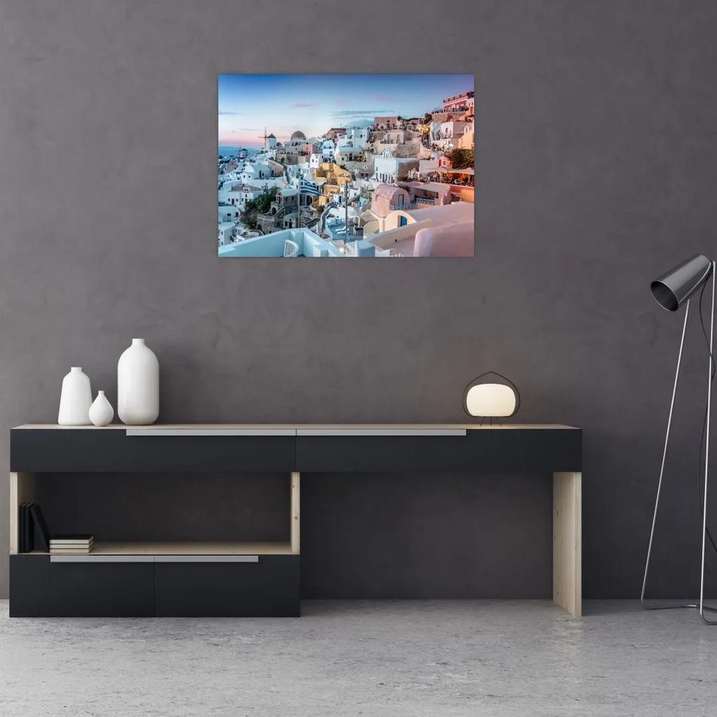 Kép - Alkonyat Santoriniban (70x50 cm)