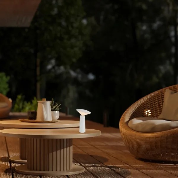 Rabalux 77146 -LED Dimmelhető újratölthető érintőképernyős asztali lámpa POLPERRO LED/3W/3,7V 1200mAh fehér